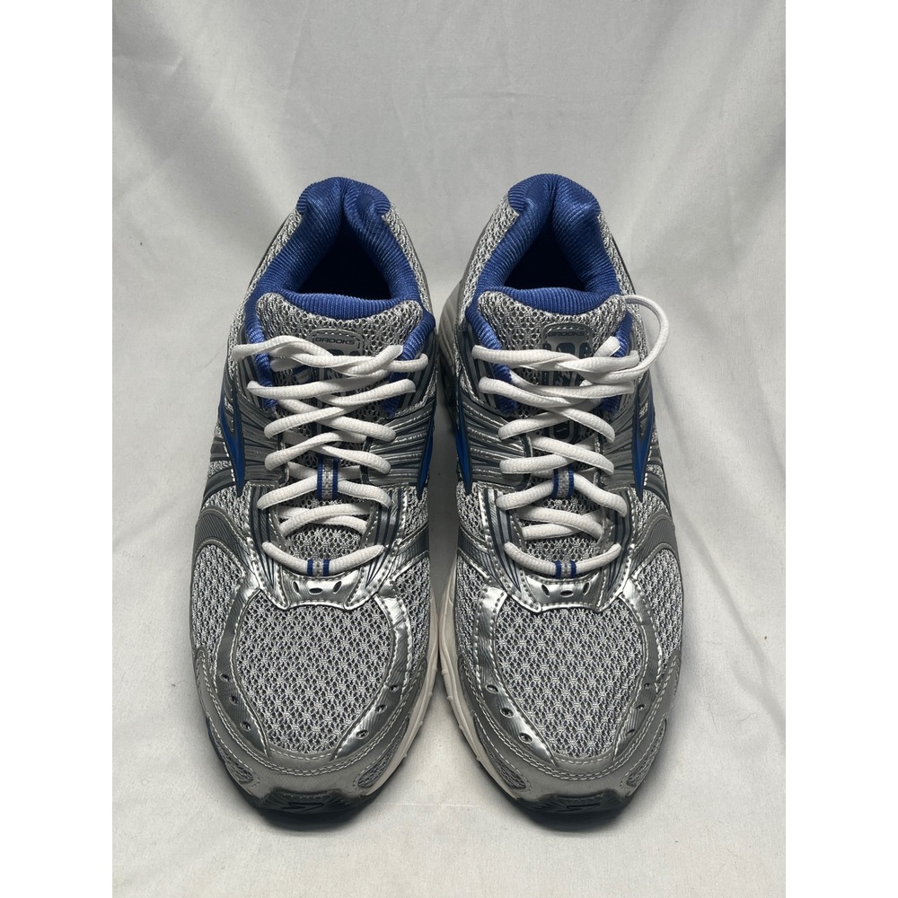 Brooks Ariel 12 Womens Running Shoes Silver Blue White Wide Size 10.5